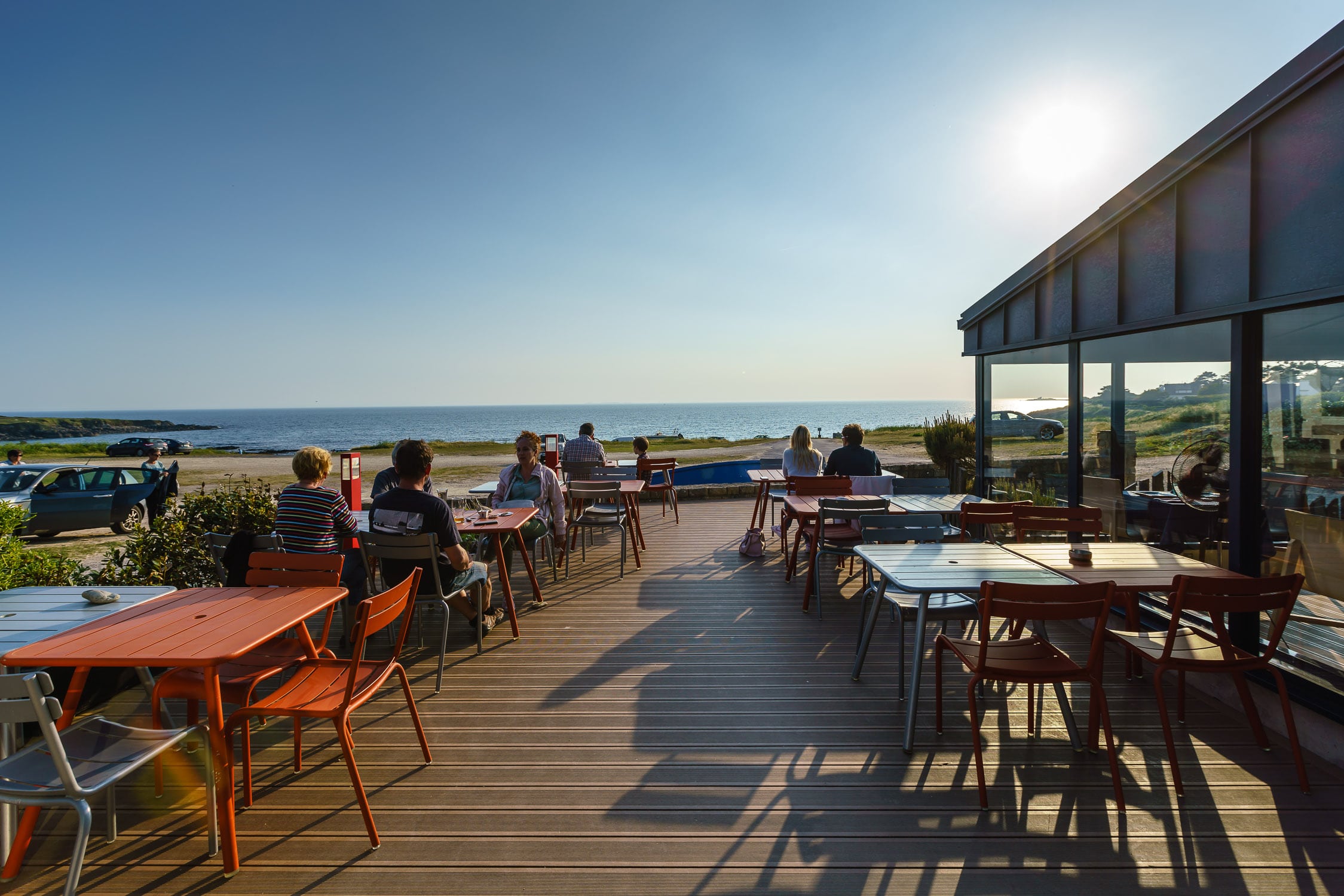 The Terrace facing the sea