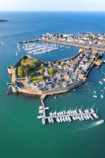 concarneau vue en drone